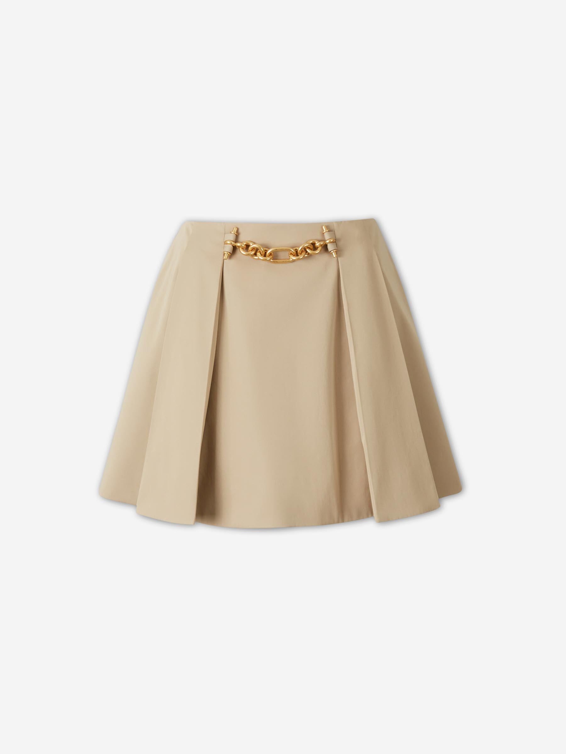 Balmain Mujer Barcelona Falda Midi Algodón color Camel sku 750-001752 01 - Foto 1