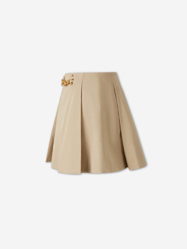 Balmain Mujer Barcelona Falda Midi Algodón color Camel sku 750-001752 01 - Foto 2