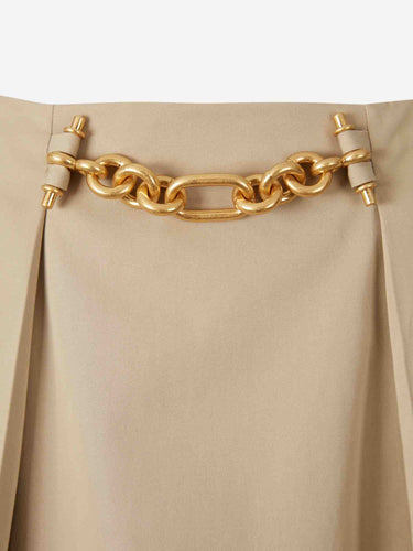 Balmain Mujer Barcelona Falda Midi Algodón color Camel sku 750-001752 01 - Foto 4
