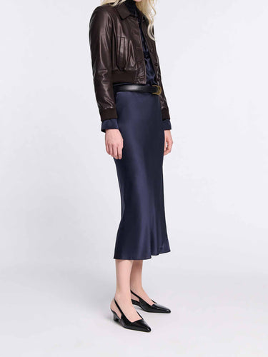 Dorothee Schumacher Mujer Barcelona Falda Midi Satén color Azul Noche sku 750-001756 01 - Foto 2