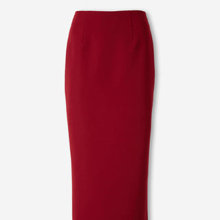 Roland Mouret Mujer Barcelona Falda Midi Crepe color Burdeos sku 750-001759 01 - Foto 1
