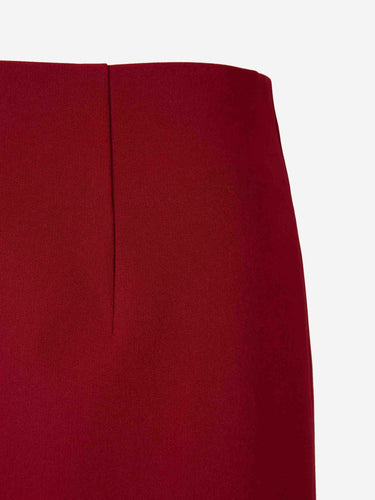 Roland Mouret Mujer Barcelona Falda Midi Crepe color Burdeos sku 750-001759 01 - Foto 3