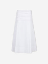 Staud Mujer Barcelona Falda Midi Algodón color Blanco sku 750-001765 01 - Foto 1