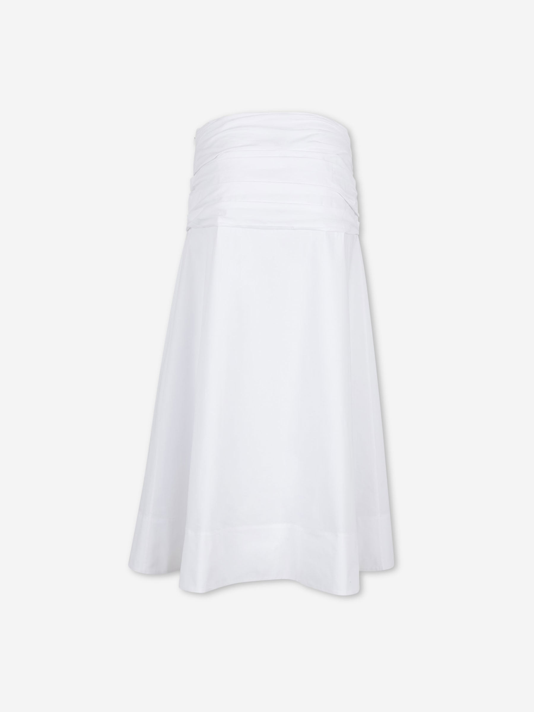 Staud Mujer Barcelona Falda Midi Algodón color Blanco sku 750-001765 01 - Foto 2