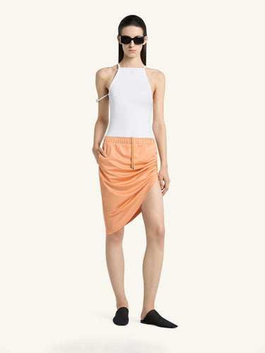 Courrèges Mujer Barcelona Falda Técnica Drapeada color Salmón sku 750-001771 01 - Foto 2