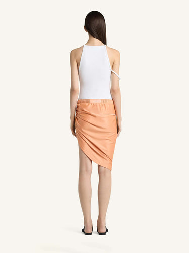 Courrèges Mujer Barcelona Falda Técnica Drapeada color Salmón sku 750-001771 01 - Foto 3