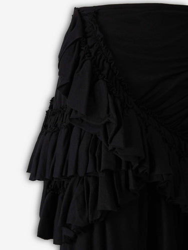 Dries Van Noten Mujer Barcelona Falda Midi Humairah color Negro sku 750-001775 01 - Foto 3