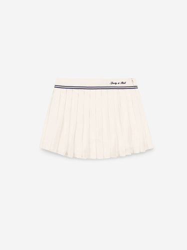 Sporty & Rich Mujer Barcelona Falda Logo Abigail color Marfil sku 750-001777 01 - Foto 1