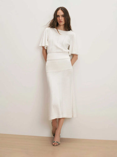 Veronica Beard Mujer Barcelona Falda Punto Cazian color Blanco sku 750-001780 01 - Foto 2