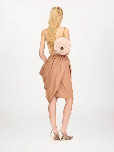 Chloé Mujer Barcelona Falda Drapeada Asimétrica color Melocotón sku 750-001782 01 - Foto 3