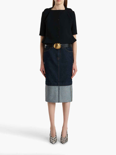 Khaite Mujer Barcelona Falda  Kilian en denim color Multicolor sku 750-001785 01 - Foto 2