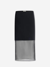 Khaite Mujer Barcelona Falda Midi Sybil color Negro sku 750-001786 01 - Foto 1