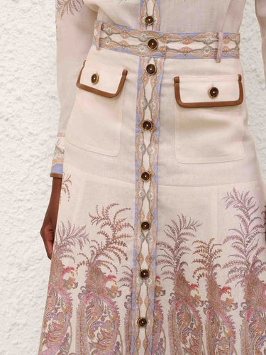 Zimmermann Mujer Barcelona Falda Evasé Alchemy color Multicolor sku 750-001788 01 - Foto 4