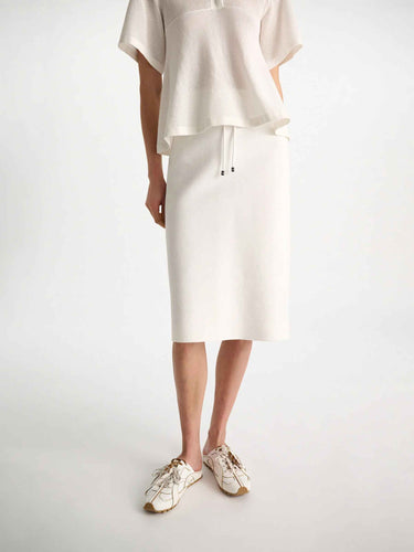 Dorothee Schumacher Mujer Barcelona Falda Midi Punto color Marfil sku 750-001793 01 - Foto 2