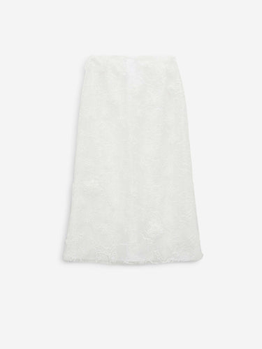 Dorothee Schumacher Mujer Barcelona Falda Midi Bordada color Blanco sku 750-001795 01 - Foto 3