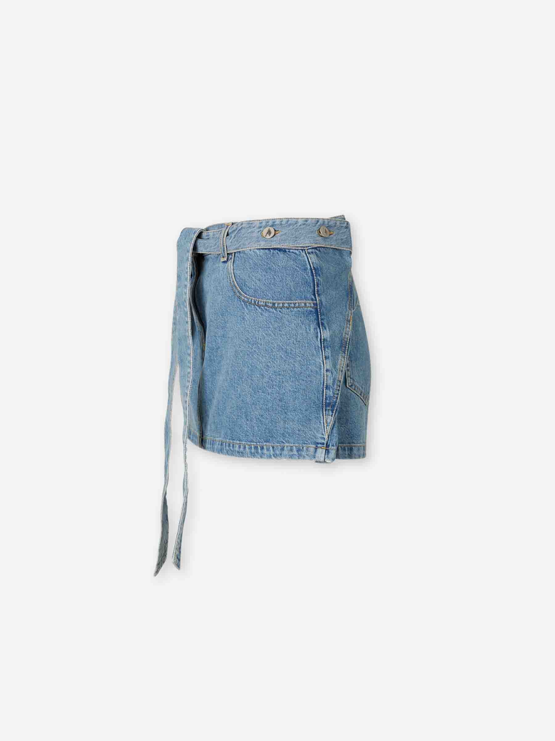 The Attico Mujer Barcelona Falda Mini Denim color Azul Denim sku 750-001799 01 - Foto 2