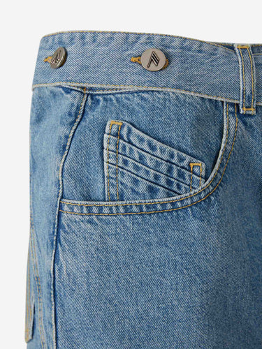 The Attico Mujer Barcelona Falda Mini Denim color Azul Denim sku 750-001799 01 - Foto 4