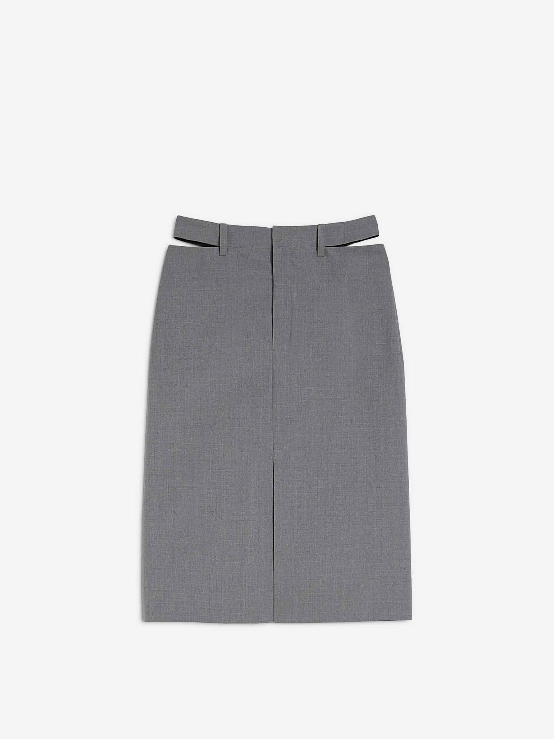 Jil Sander Mujer Barcelona Falda Lápiz Lana color Gris sku 750-001806 02 - Foto 1