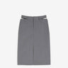 Jil Sander Mujer Barcelona Falda Lápiz Lana color Gris sku 750-001806 02 - Foto 1
