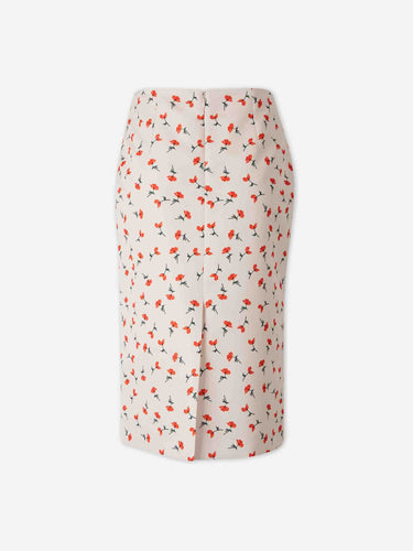 Jil Sander Mujer Barcelona Falda Midi Estampada color Rosa Palo sku 750-001807 01 - Foto 2