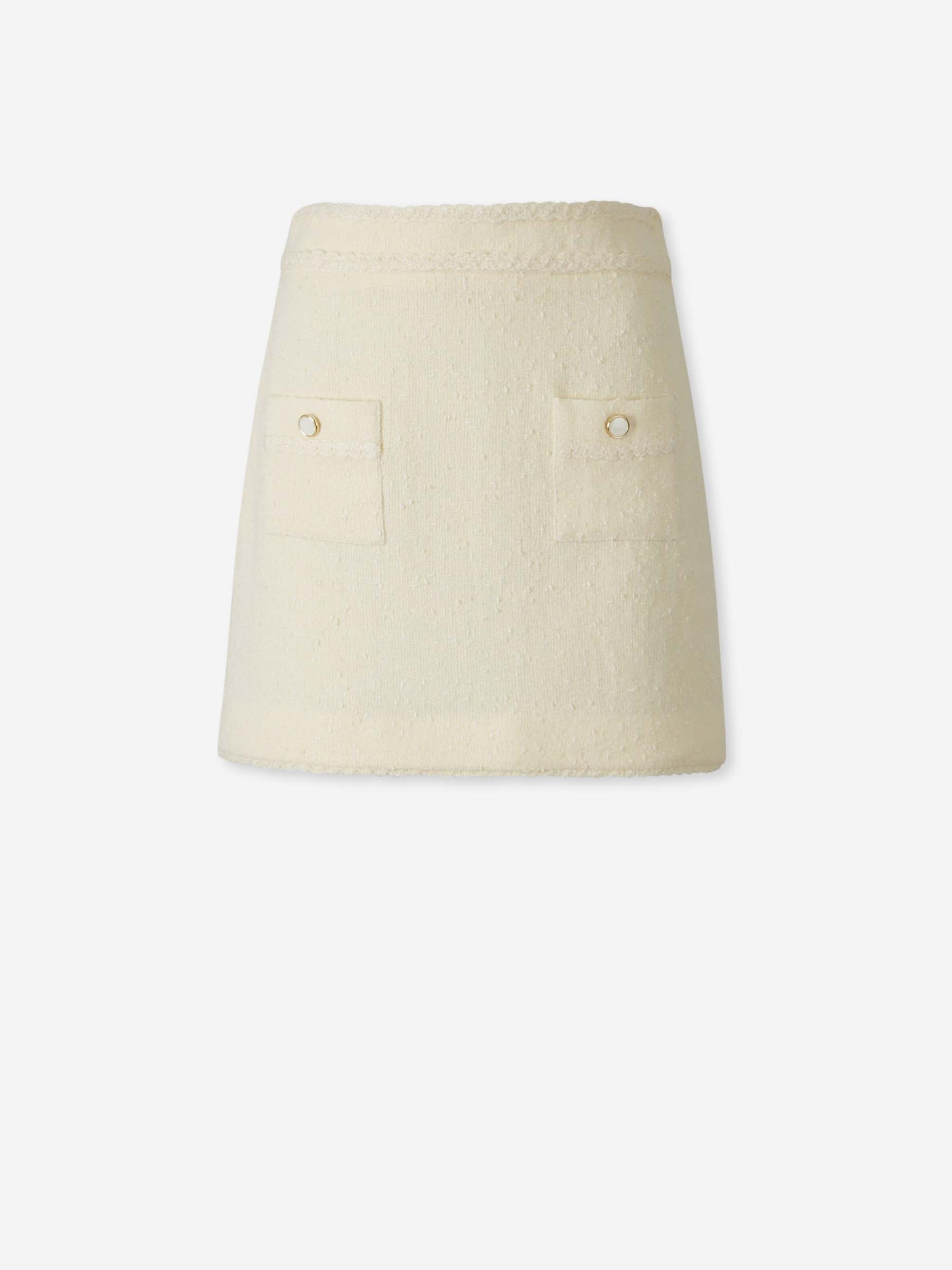 Simkhai Mujer Barcelona Falda Mini Leighton color Marfil sku 750-001810 01 - Foto 1