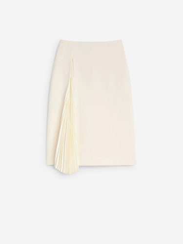 Jil Sander Mujer Barcelona Falda Abertura Plisada color Crema sku 750-001815 01 - Foto 1