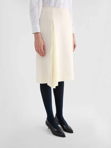 Jil Sander Mujer Barcelona Falda Abertura Plisada color Crema sku 750-001815 01 - Foto 3