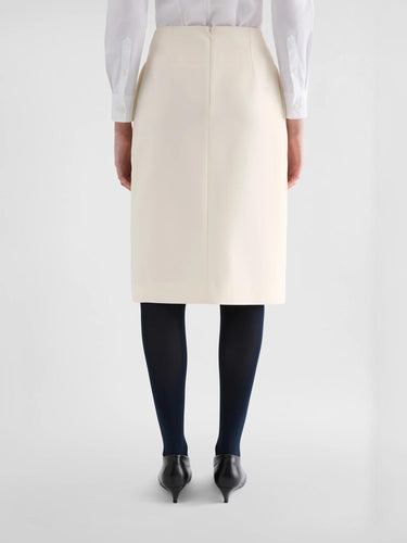 Jil Sander Mujer Barcelona Falda Abertura Plisada color Crema sku 750-001815 01 - Foto 4