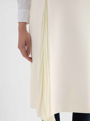 Jil Sander Mujer Barcelona Falda Abertura Plisada color Crema sku 750-001815 01 - Foto 5