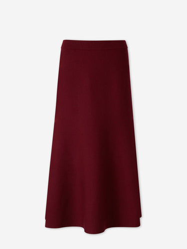 Simkhai Mujer Barcelona Falda Midi Punto color Burdeos sku 750-001822 01 - Foto 1