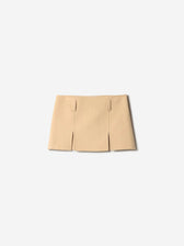 Miu Miu Mujer Barcelona Falda Mini Lana Cashmere color Beige sku 750-001823 01 - Foto 1