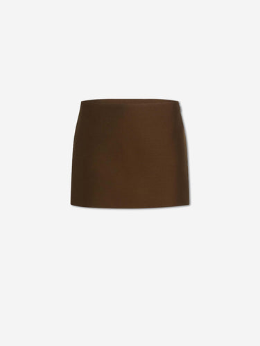 Khaite Mujer Barcelona Falda Mini Jett color Verde Militar sku 750-001830 01 - Foto 1