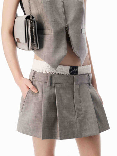 Alexander Wang Mujer Barcelona Falda Pantalón Capas color Gris Claro sku 750-001831 01 - Foto 4