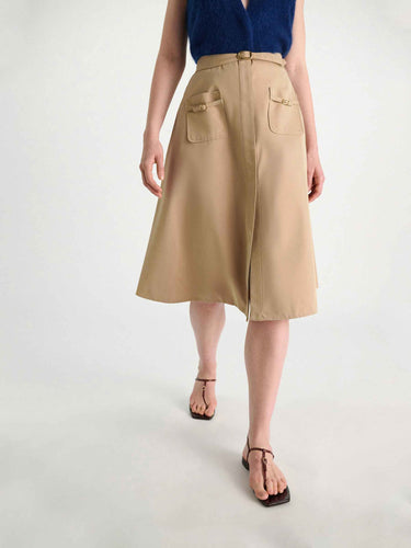 Dorothee Schumacher Mujer Barcelona Falda Luxury Layer color Camel sku 750-001836 01 - Foto 4
