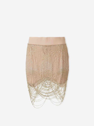 The Attico Mujer Barcelona Falda Mini Seda color Nude sku 750-001839 01 - Foto 1
