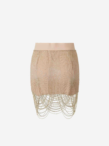 The Attico Mujer Barcelona Falda Mini Seda color Nude sku 750-001839 01 - Foto 2