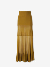 Altuzarra Mujer Barcelona Falda Maxi Gorrell color Verde sku 750-001845 01 - Foto 1
