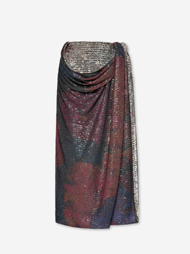 Maison Margiela Mujer Barcelona Falda Drapeada Lentejuelas color Multicolor sku 750-001850 01 - Foto 1