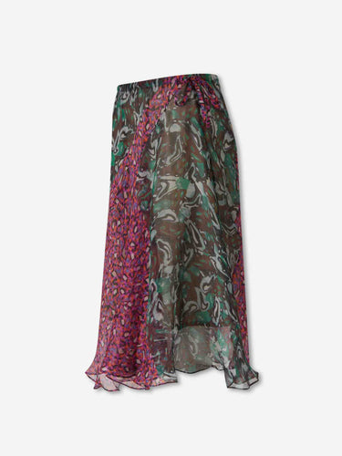 Dries Van Noten Mujer Barcelona Falda Seda Estampada color Multicolor sku 750-001852 01 - Foto 2