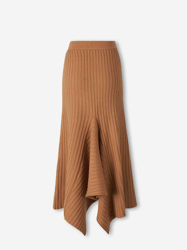 Ely Ely Mujer Barcelona Falda Punto Asimétrica color Caramelo sku 750-001856 01 - Foto 2