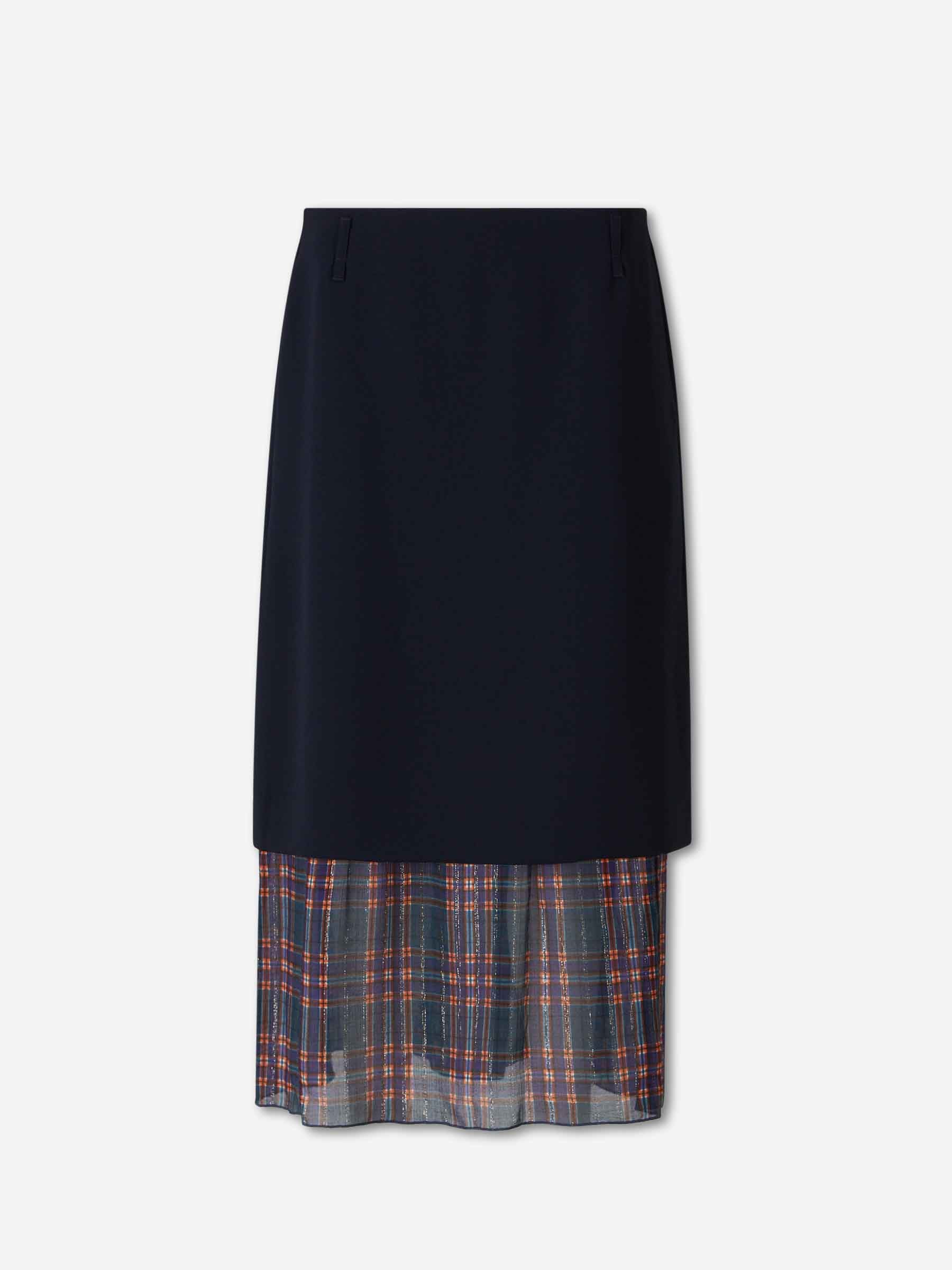 Dries Van Noten Mujer Barcelona Falda Midi Capas color Azul Marino sku 750-001863 01 - Foto 1