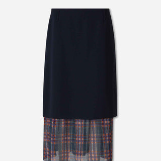 Dries Van Noten Mujer Barcelona Falda Midi Capas color Azul Marino sku 750-001863 01 - Foto 1