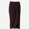 Dries Van Noten Mujer Barcelona Falda Midi Drapeada color Burdeos sku 750-001864 01 - Foto 1