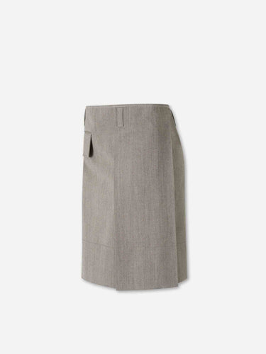 Marni Mujer Barcelona Falda Midi Lana color Gris sku 750-001868 01 - Foto 2