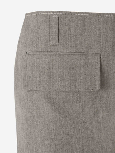 Marni Mujer Barcelona Falda Midi Lana color Gris sku 750-001868 01 - Foto 4