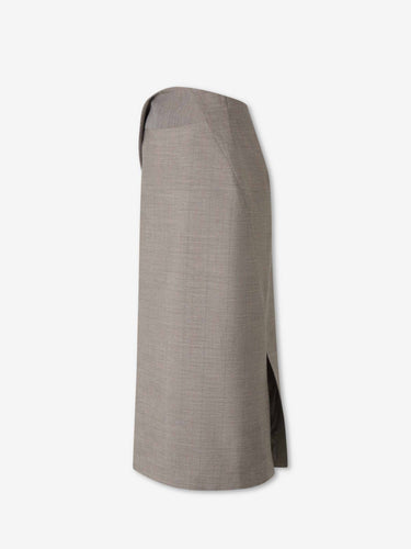 Jil Sander Mujer Barcelona Falda Cruzada Cuadros color Gris sku 750-001869 01 - Foto 3