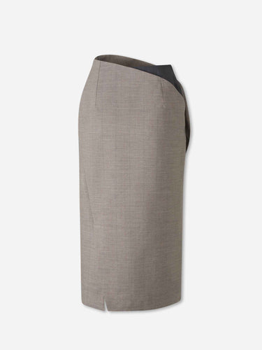 Jil Sander Mujer Barcelona Falda Cruzada Cuadros color Gris sku 750-001869 01 - Foto 4
