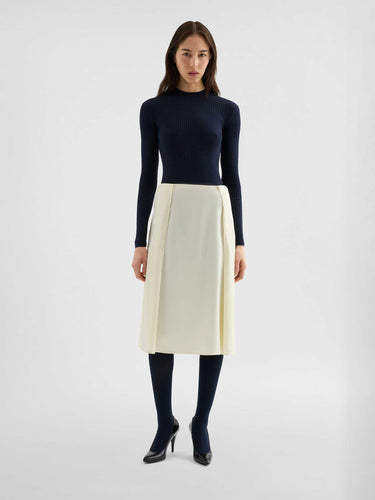 Jil Sander Mujer Barcelona Falda Plisada Envers color Marfil sku 750-001870 01 - Foto 2
