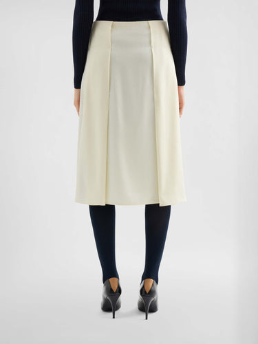 Jil Sander Mujer Barcelona Falda Plisada Envers color Marfil sku 750-001870 01 - Foto 3