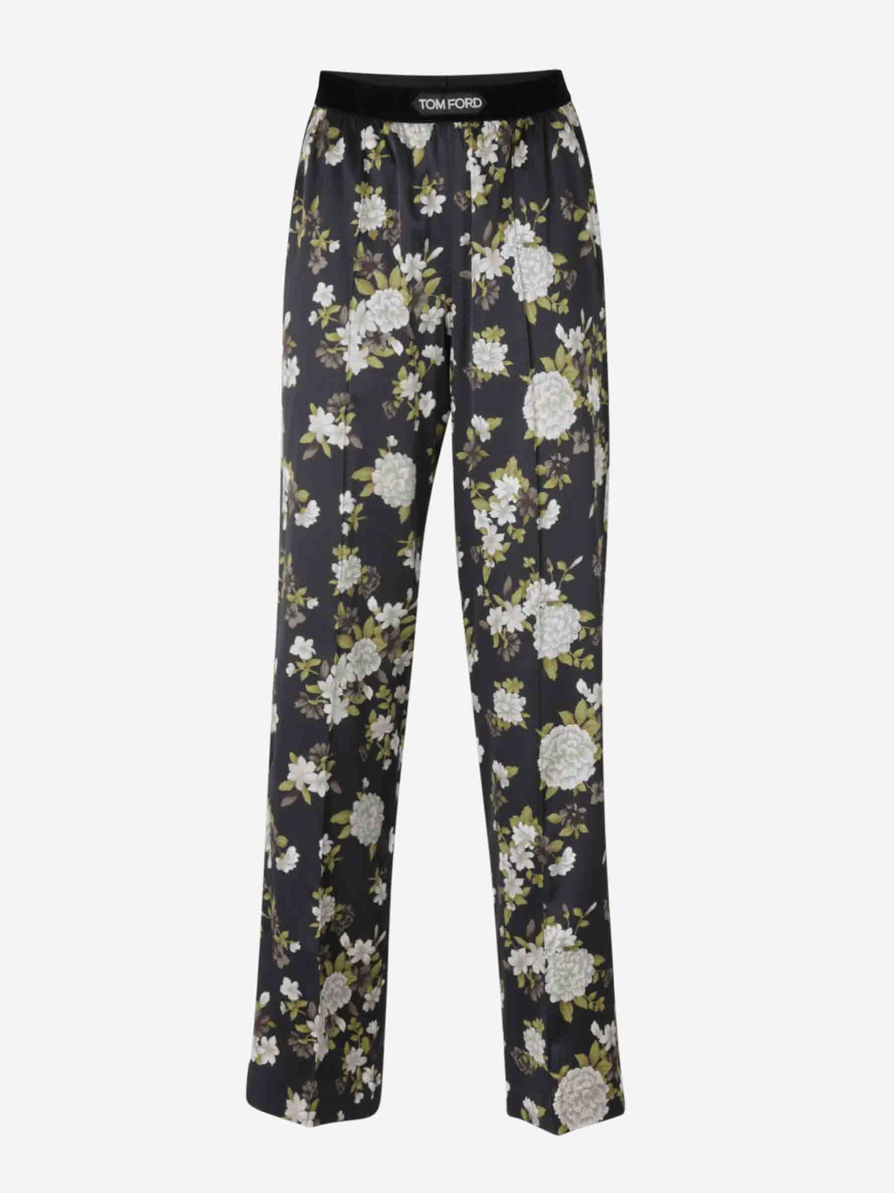 Tom Ford Mujer Barcelona Pantalones Floral Seda color Multicolor sku 761-003688 01 - Foto 1